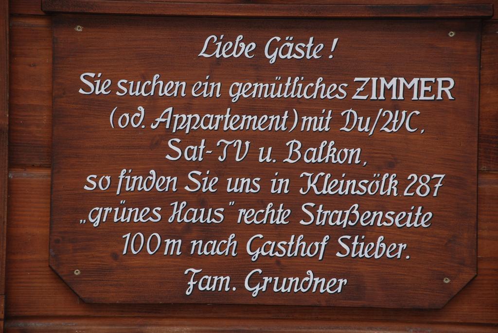 Appartement Grundner Grosssolk Bagian luar foto